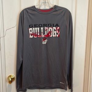 Unisex 🔥sale🔥Georgia Bulldogs grey long sleeve shirt